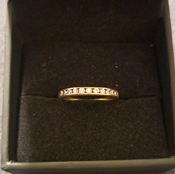 *SOLD* Yellow Gold Anniversary Band - Picture 1 of 2